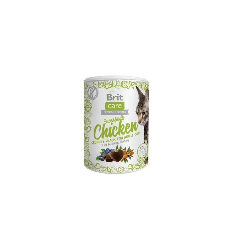 Brit care cat snack superfruits chicken – golosina para gatos – 100 g