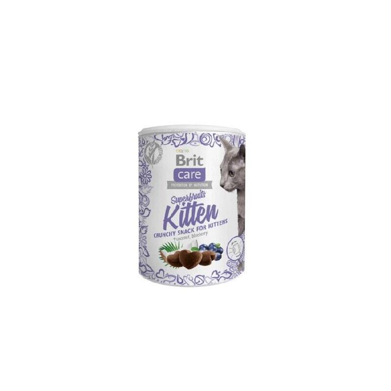 Brit care cat snack superfruits kitten – golosina para gatos – 100 g
