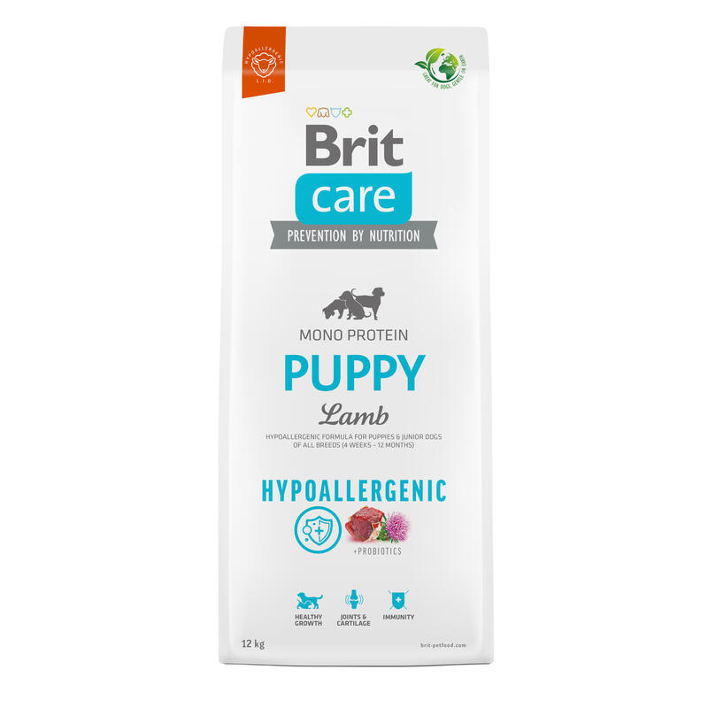 Brit care hypoallergenic puppy lamb  – alimento seco para perros – 12 kg