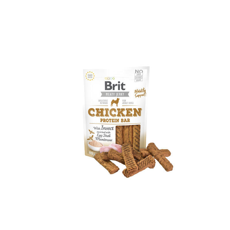 Brit jerky chicken with insect protein bar 80g