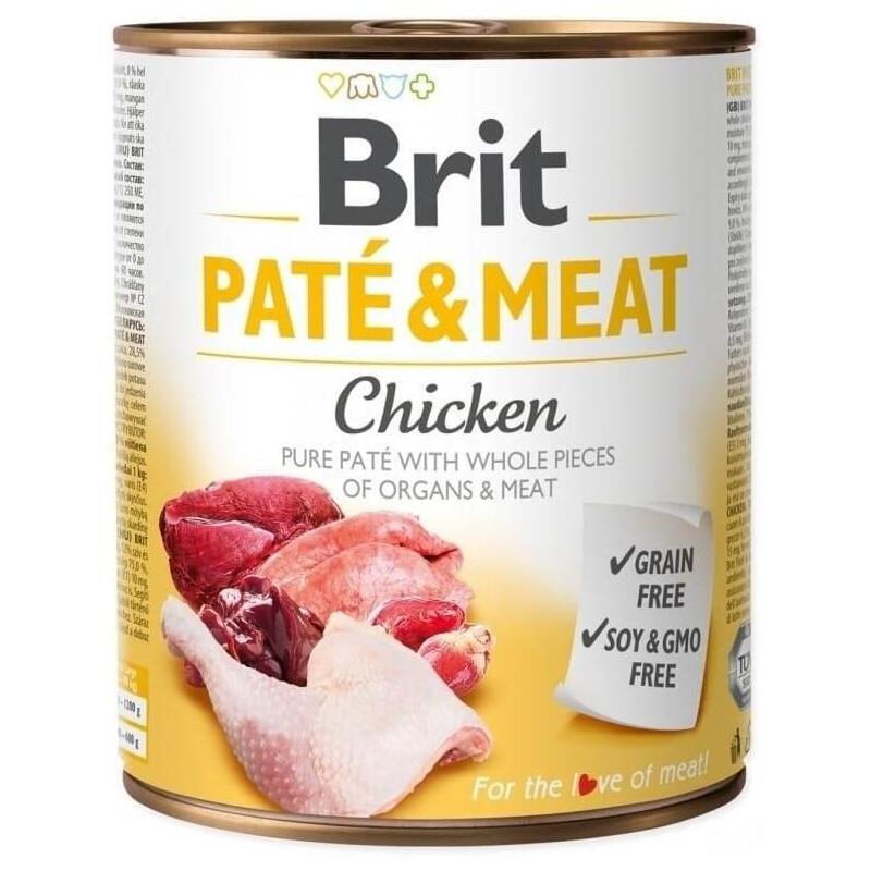 Brit patÉ & meat con pollo – 800g