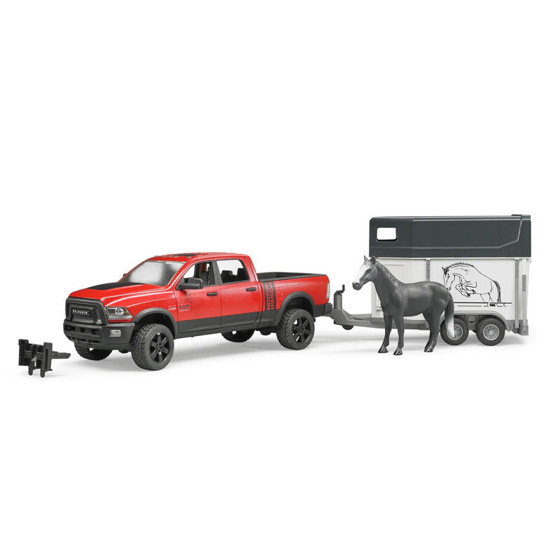 Bruder coche dodge con remolque de caballo ram 2500 1:16 02501
