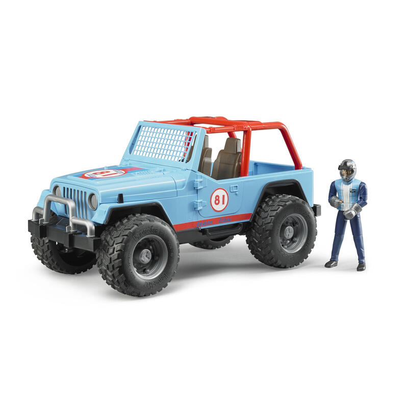 Bruder todoterreno land rover+conductor jeep cross-country 1:16  02541