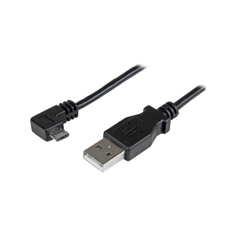 Cable 0.5m micro usb acodado   cabl la derecha para smartphones