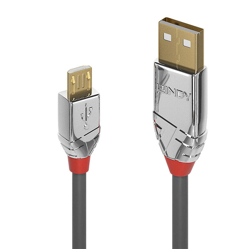 Cable 0.5m  usb 2.0 type a to  micro-b  cromo line