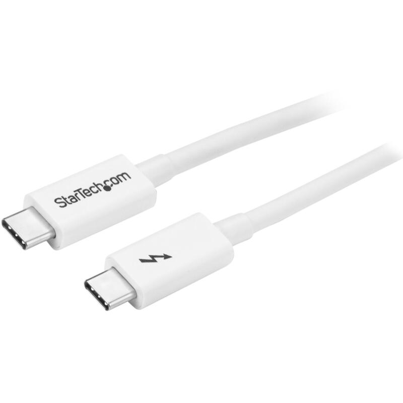 Cable 1m thunderbolt 3 usb-c   cabl blanco compatible displayport
