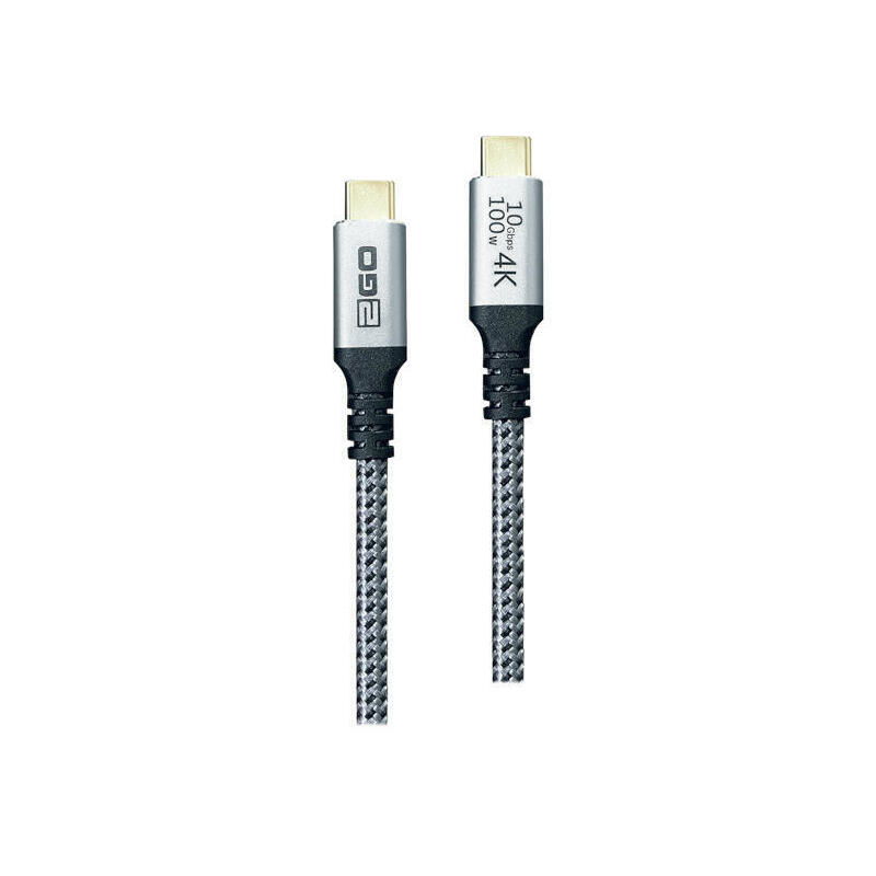 Cable 2go schnelllade usb-c 100w 10gbps thunderbolt 2m