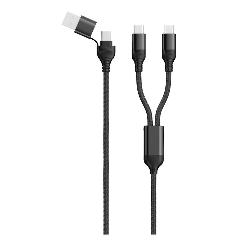 Cable 2go usb / type c duo type c negro 120cm
