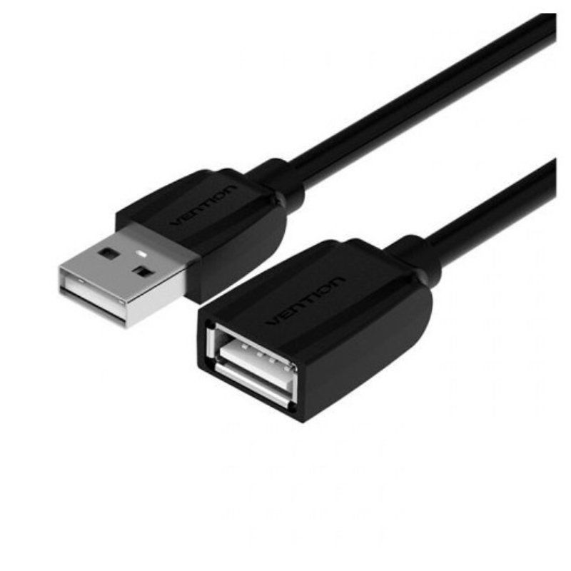 Cable alargador usb 2.0 vention vas-a44-b300 usb macho usb hembra 3m negro