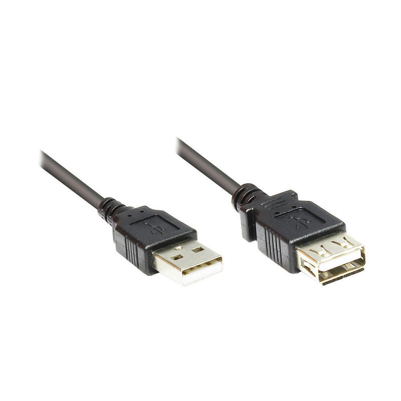 Cable alcasa 2511-of2s  usb 1,8 m usb 2.0 usb a negro