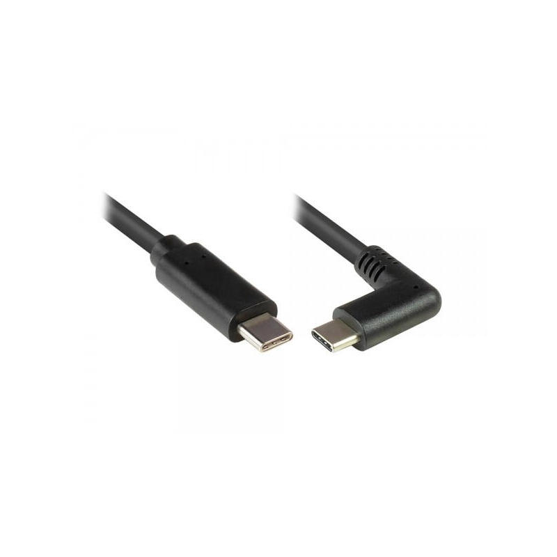 Cable  alcasa gc-m0260 usb 0,5 m usb 3.2 gen 1 (3.1 gen 1) usb c usb a negro