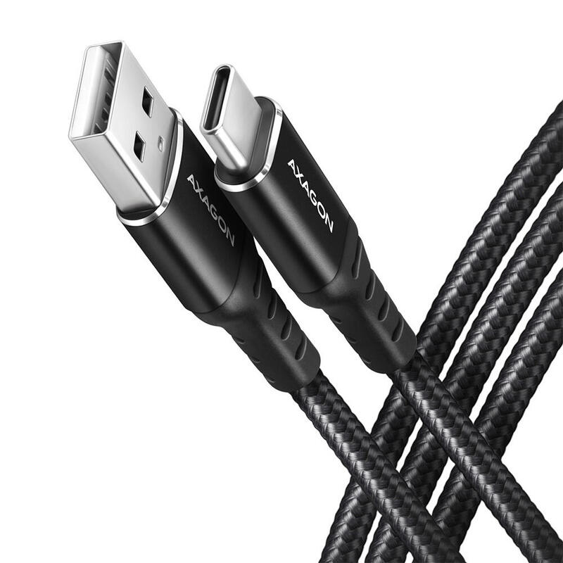 Cable  axagon bucm-am10ab usb 1 m usb 2.0 usb a usb c negro