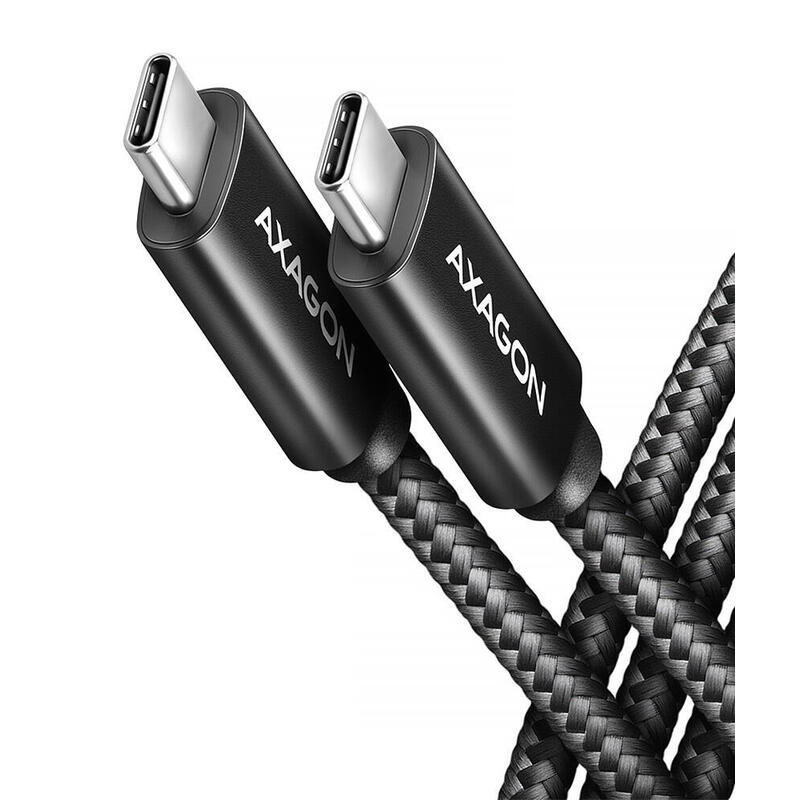 Cable axagon bucm4x-cm10ab  usb usb 3.2 gen 2×2 1 m usb c negro