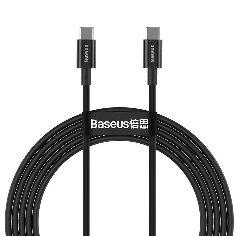 Cable baseus superior  usb 1 m usb 2.0 usb c negro