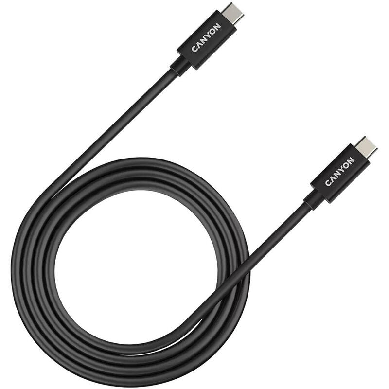 Cable canyon cns-usbc44b usb 1 m usb c negro
