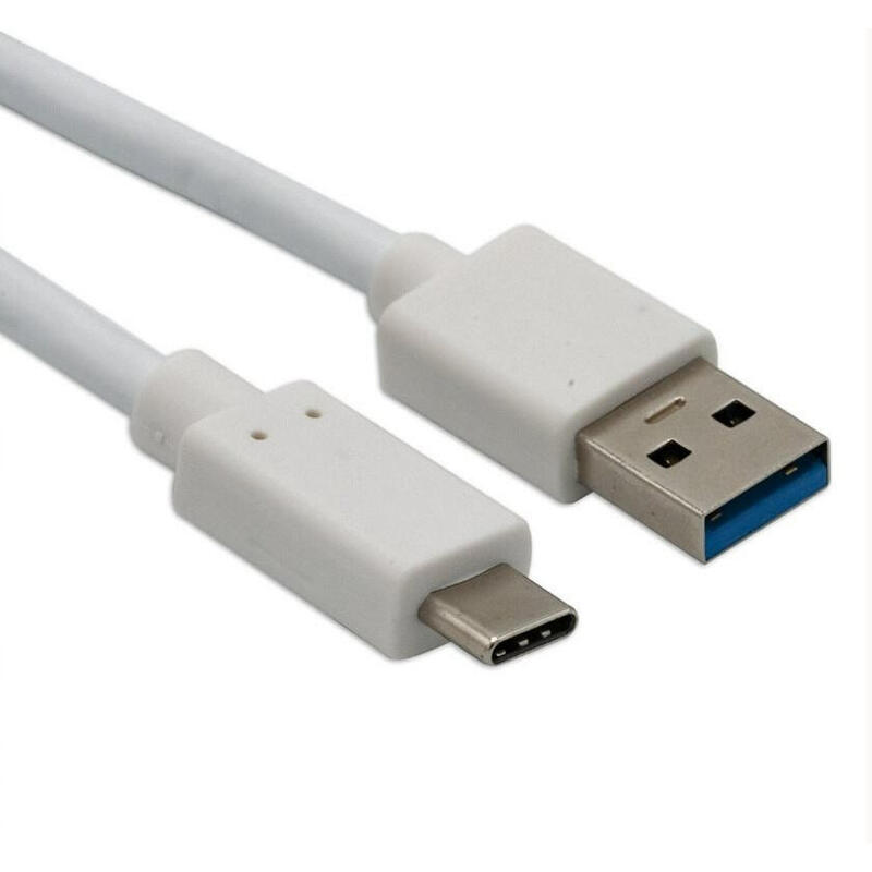 Cable de carga / datos helos usb type-c a usb 3.1, 1 m, blanco