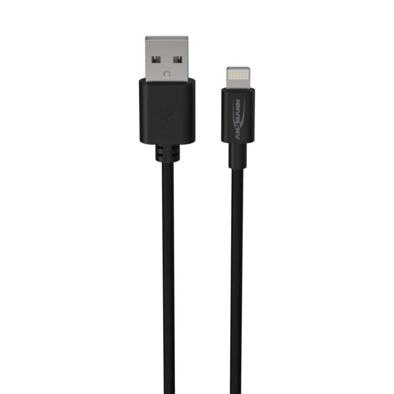 Cable de carga y datos ansmann usb a lightning de 100 cm