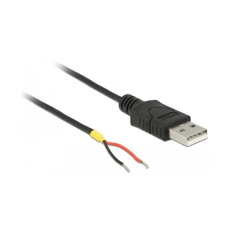 Cable delock usb 2.0 typ-a macho 2 extremos de cable abiertos 1,5 m raspberry