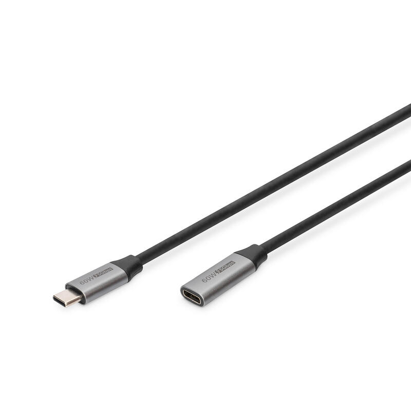 Cable digitus usb-c 1m usb-c/m-usb-c/f