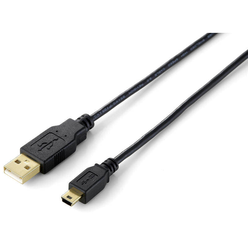 Cable equip usb 2.0 a – mini b m/m 3.00m negro