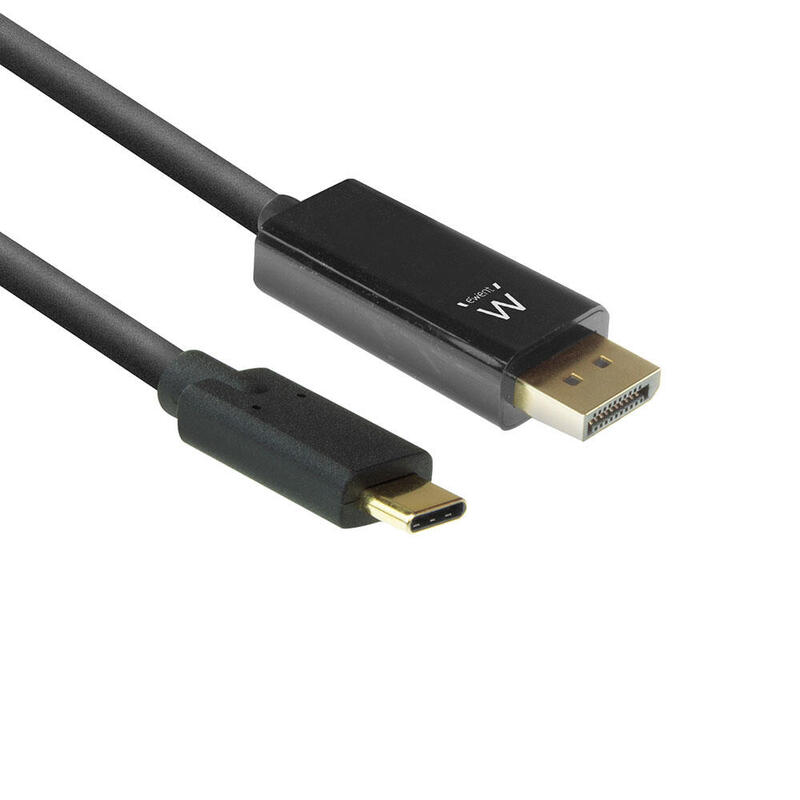 Cable ewent usb-c-displayport 4k 60hz 2m negro
