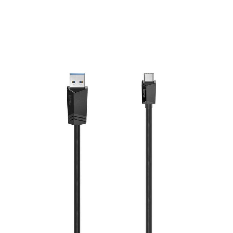 Cable  hama 00200651 / usb-c to usb-a 0.75m negro