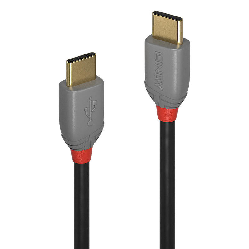Cable  lindy usb 2.0 typ c c anthra line m m 0.5m