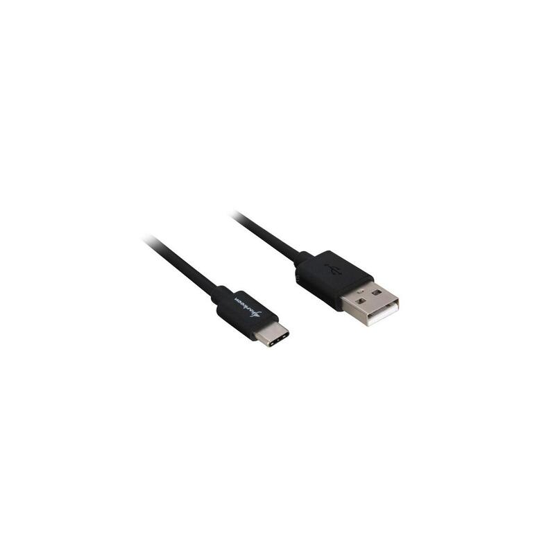 Cable sharkoon usb 2.0, usb-a macho  usb-c macho negro, 0,5 metros 4044951021598