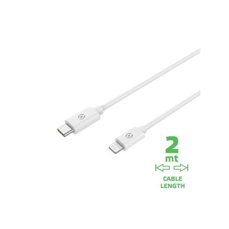 Cable tipo c a lightning 2m blanco