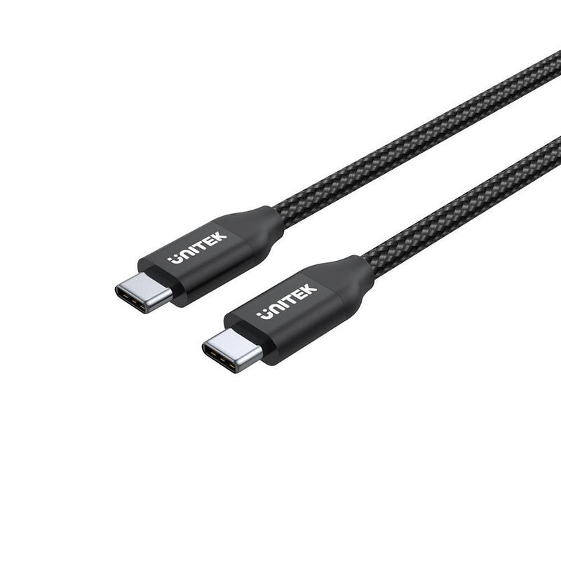 Cable unitek usb-c – usb-c, pd 100w, c14059bk