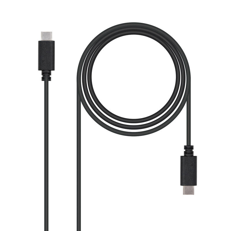 Cable usb 2.0 3a, tipo usb-c/m-usb-c/m negro 2.0 m