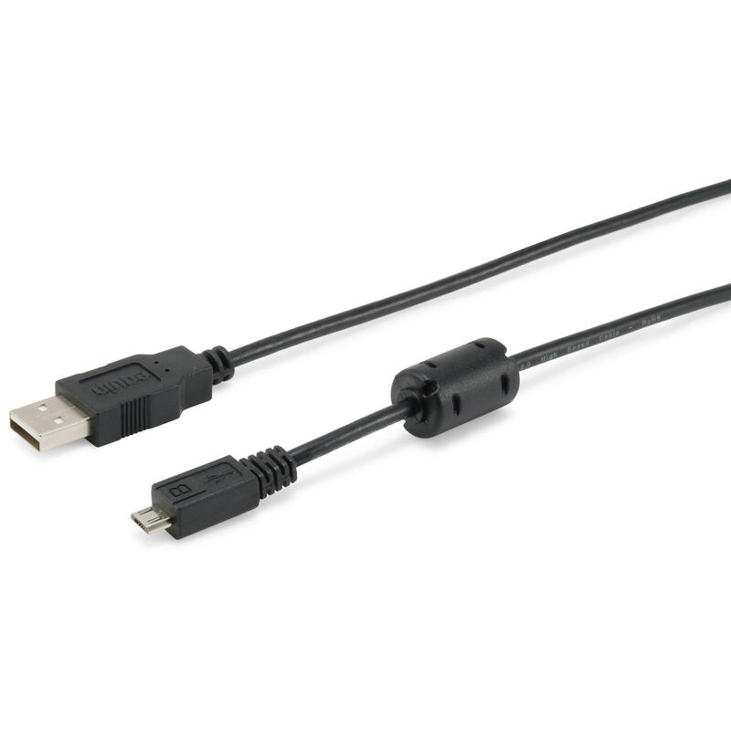 Cable usb 2.0 equip tipo a – micro usb b 1m con ferrita  128596