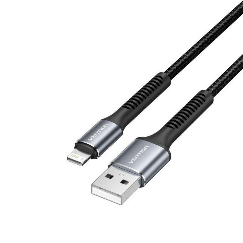 Cable usb 2.0 lightning vention h14bf lightning macho usb macho 10w 480mbps 1m negro
