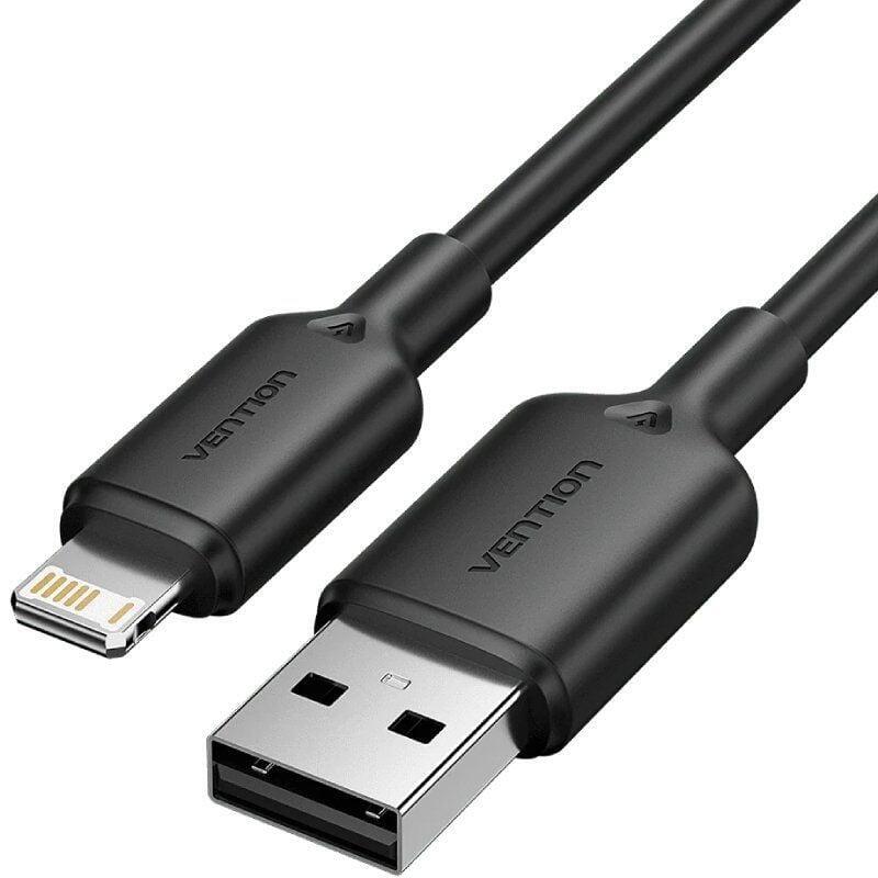 Cable usb 2.0 lightning vention lambf usb macho lightning macho 480mbps 1m negro