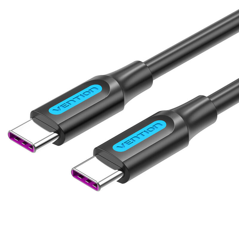 Cable usb 2.0 tipo-c vention cotbf usb tipo-c macho usb tipo-c macho 1m negro