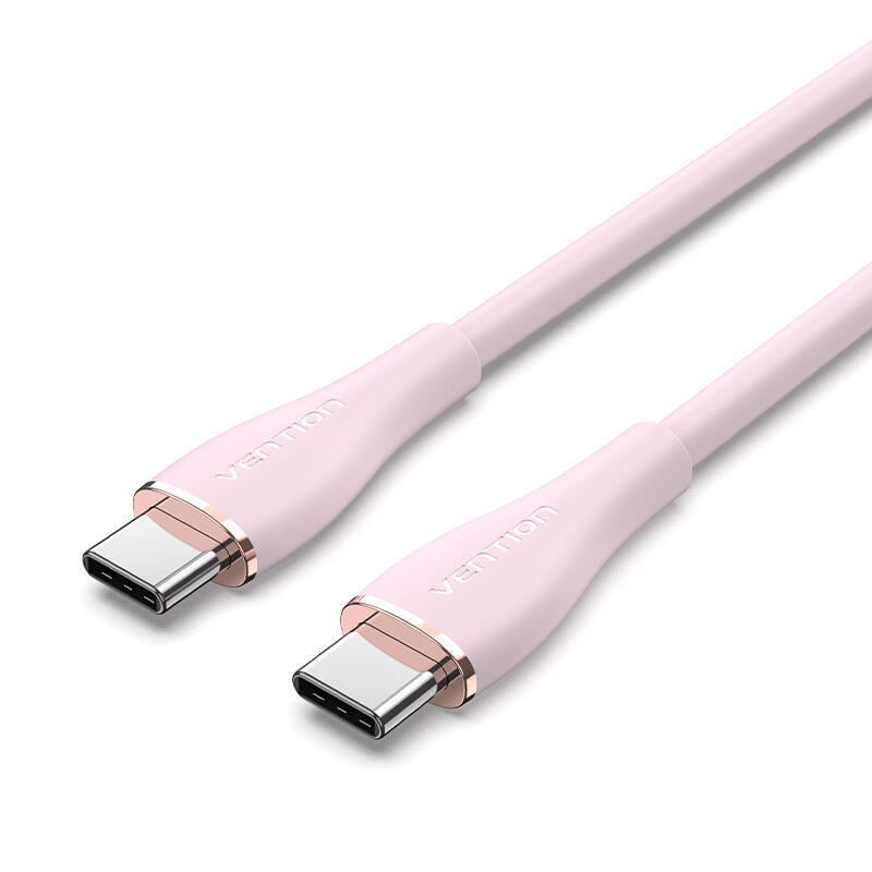 Cable usb 2.0 tipo-c vention tawpg usb tipo-c macho usb tipo-c macho 1.5m rosa