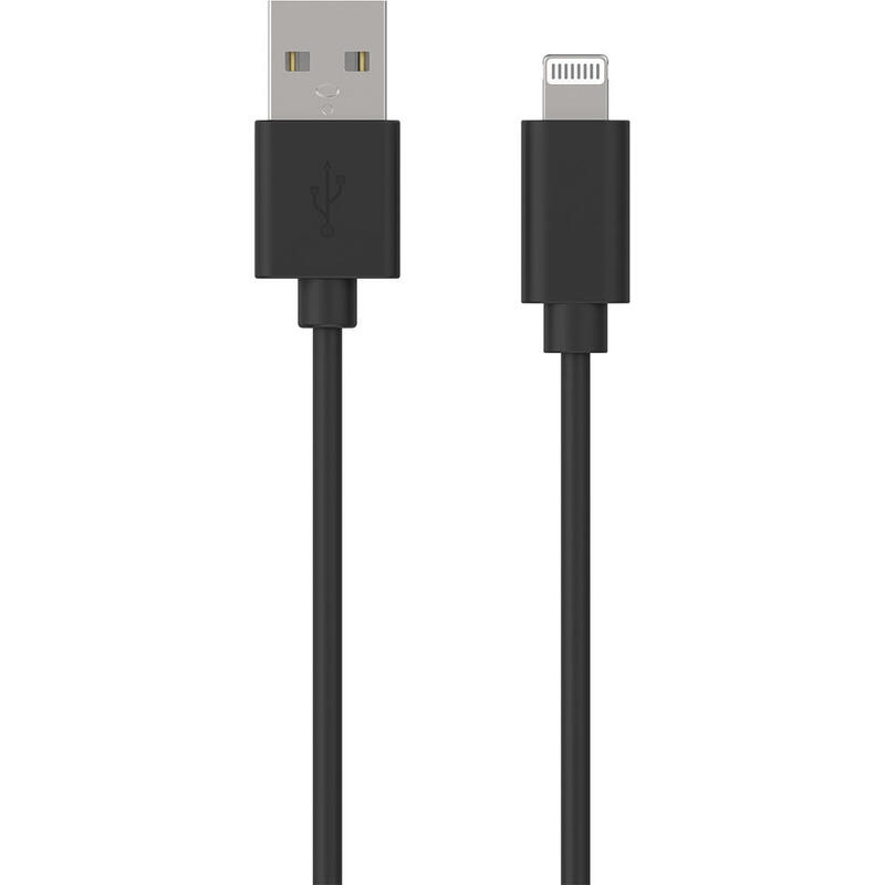 Cable usb a/lightning 2.4a 1m  cable negro