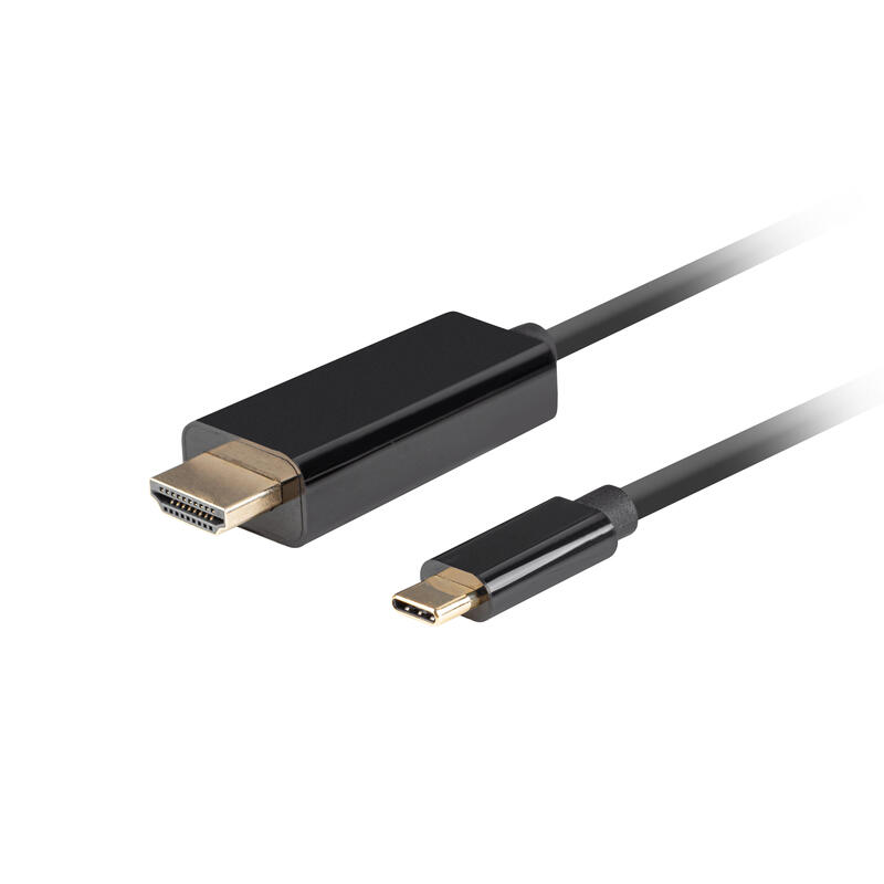 Cable usb-c lanberg (m)-hdmi(m) 3m 4k 60hz black