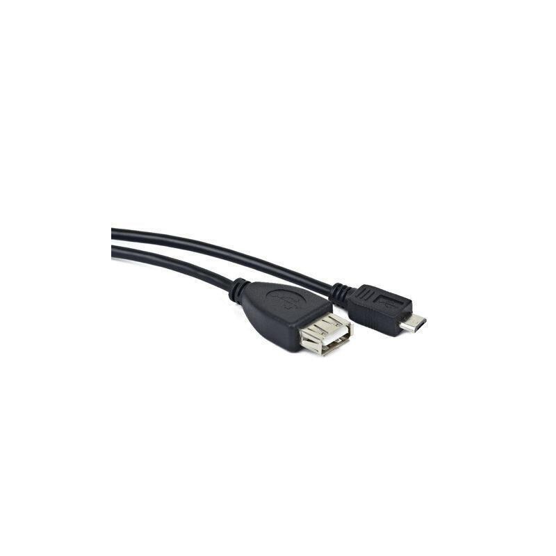Cable usb lanberg micro m a usb-a h 2.0 otg negro 20cm oem