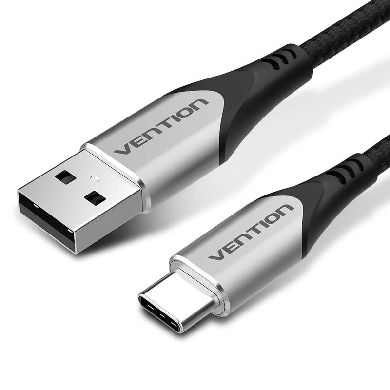 Cable usb tipo-c vention codhi usb tipo-c macho usb macho 3m gris