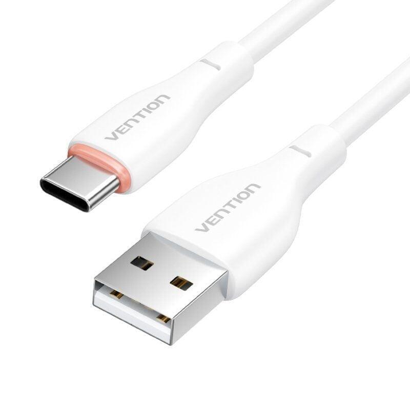 Cable usb tipo-c vention h25wf usb tipo-c macho usb macho 15w 480mbps 1m blanco