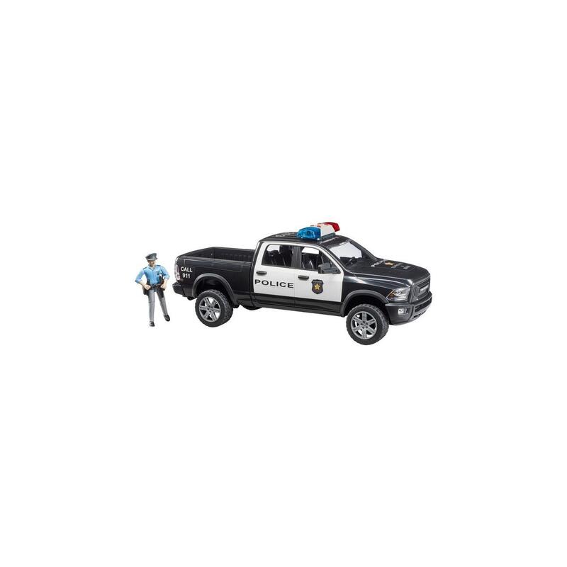 Camioneta de policÍa brother ram 2500 blanco/negro, incluido oficial de policÍa 4001702025052