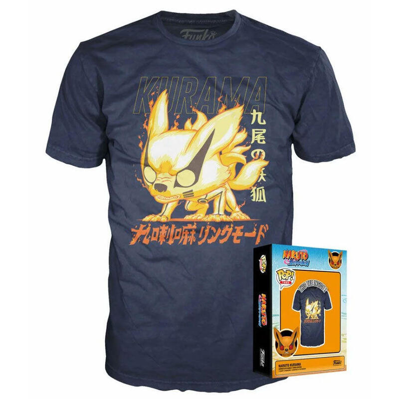 Camiseta kurama naruto shippuden talla s