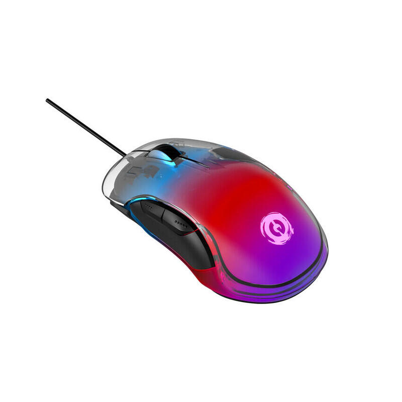 Canyon raton gaming braver gm-728 rgb 6 botones transparente