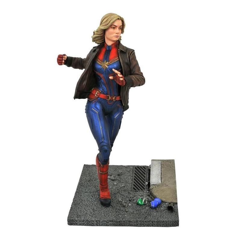 Capitana marvel estatua resina 28 cm marvel movie premier collection