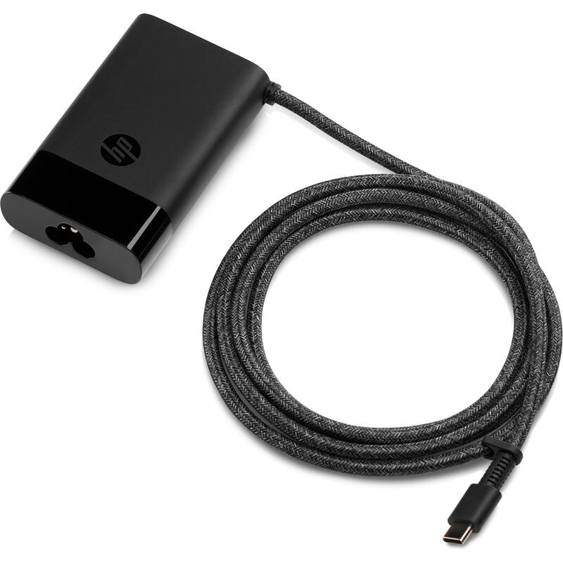 Hp 65w usb-c laptop charger-eu cpnt opg up front