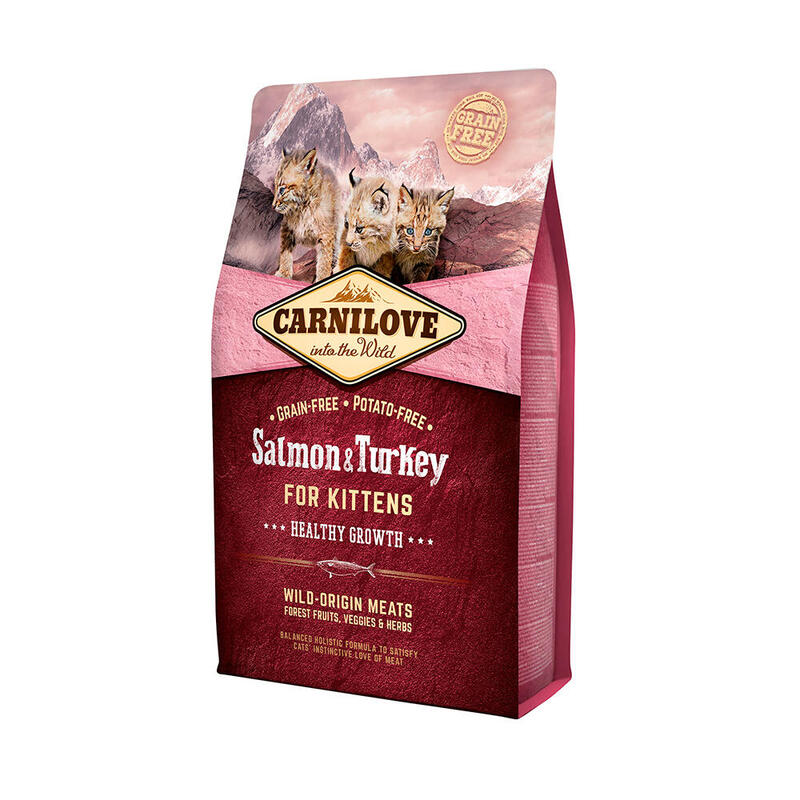 Carnilove 512218 alimento seco para gatos 6 kg gatito salmón, pavo