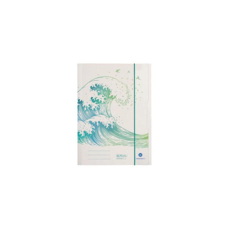 Carpeta herlitz a4 greenline wave