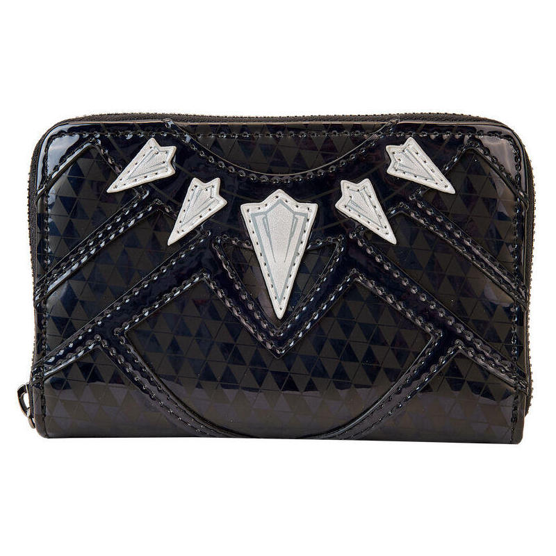 Cartera metallic black panther marvel loungefly