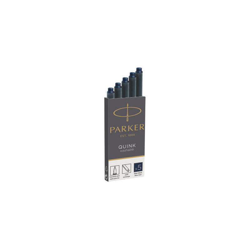 Cartucho de tinta parker quink negro-azul 1 piezas (pack 5)